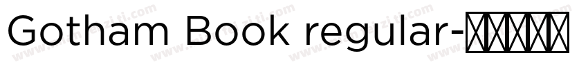 Gotham Book regular字体转换